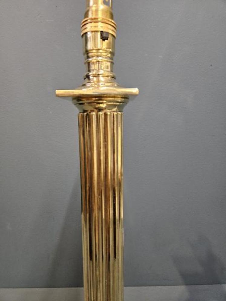 Edwardian Reeded Column Table Lamp by Hinks - Image 5