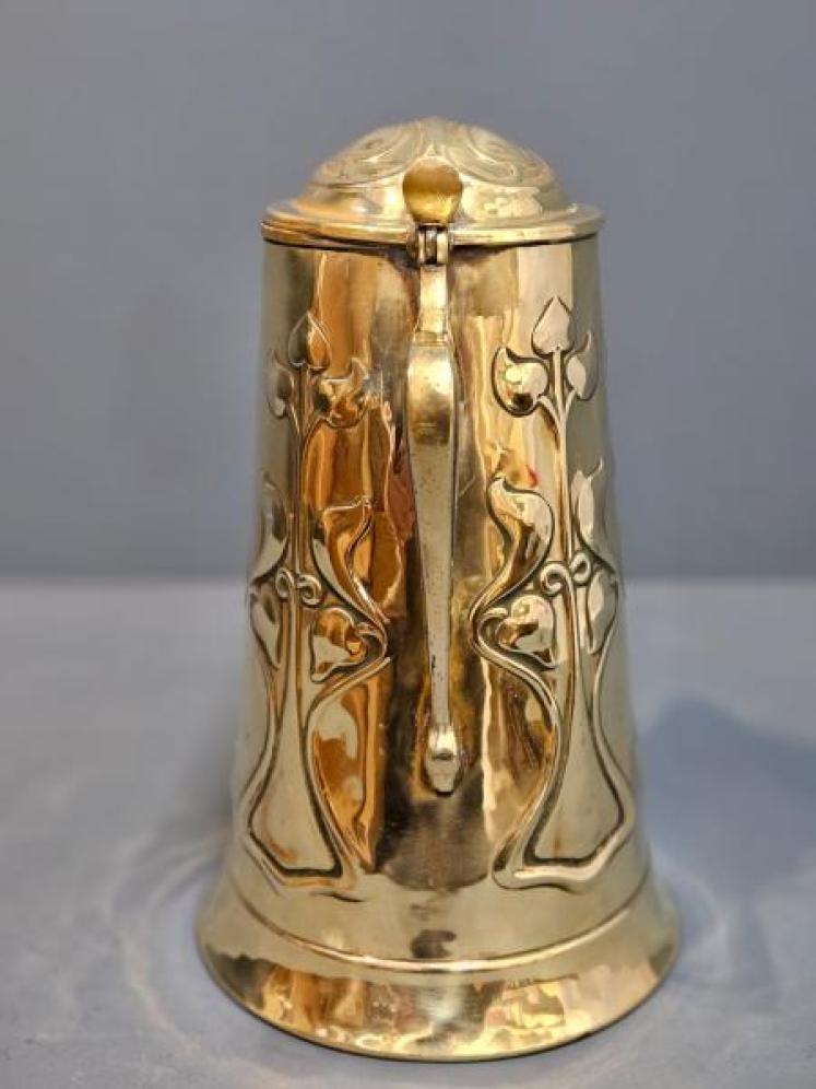 Art Nouveau Brass Jug - Image 5