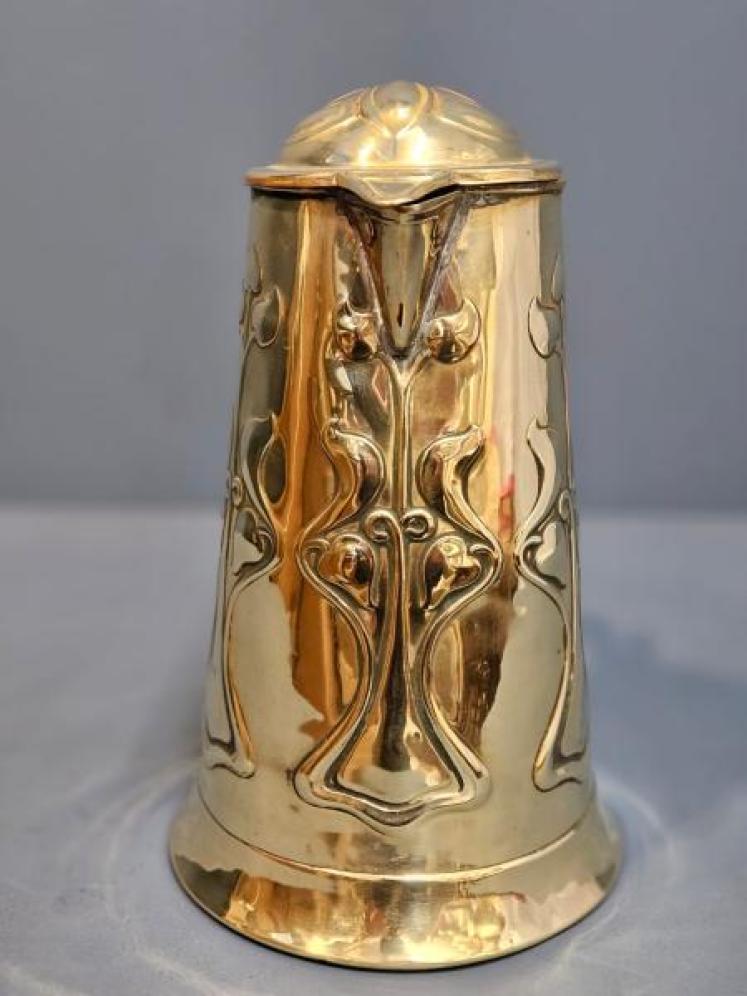 Art Nouveau Brass Jug - Image 6
