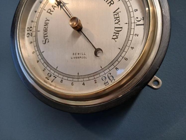 Victorian Steel Cased Fisherman's Marine Barometer - Image 3