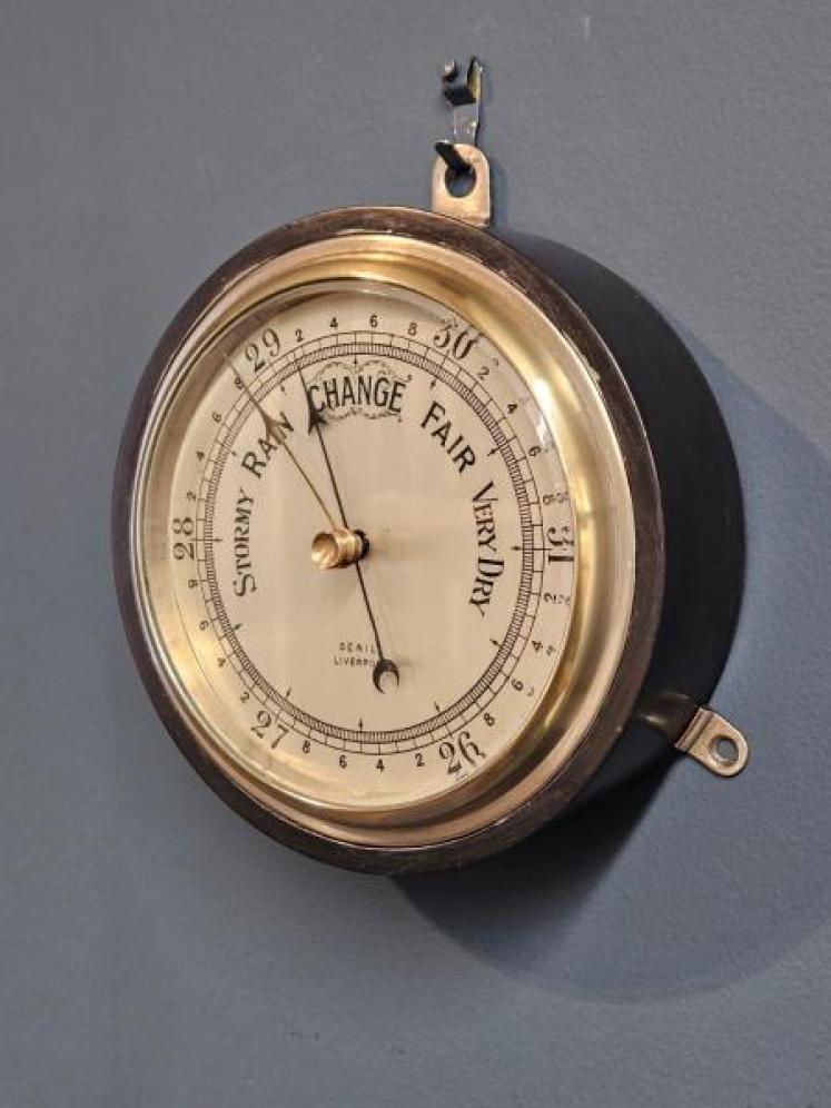 Victorian Steel Cased Fisherman's Marine Barometer - Image 5