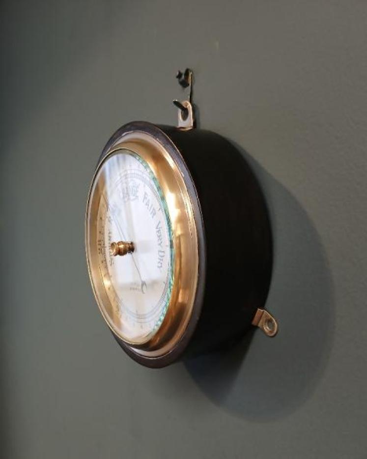 Victorian Steel Cased Fisherman's Marine Barometer - Image 6