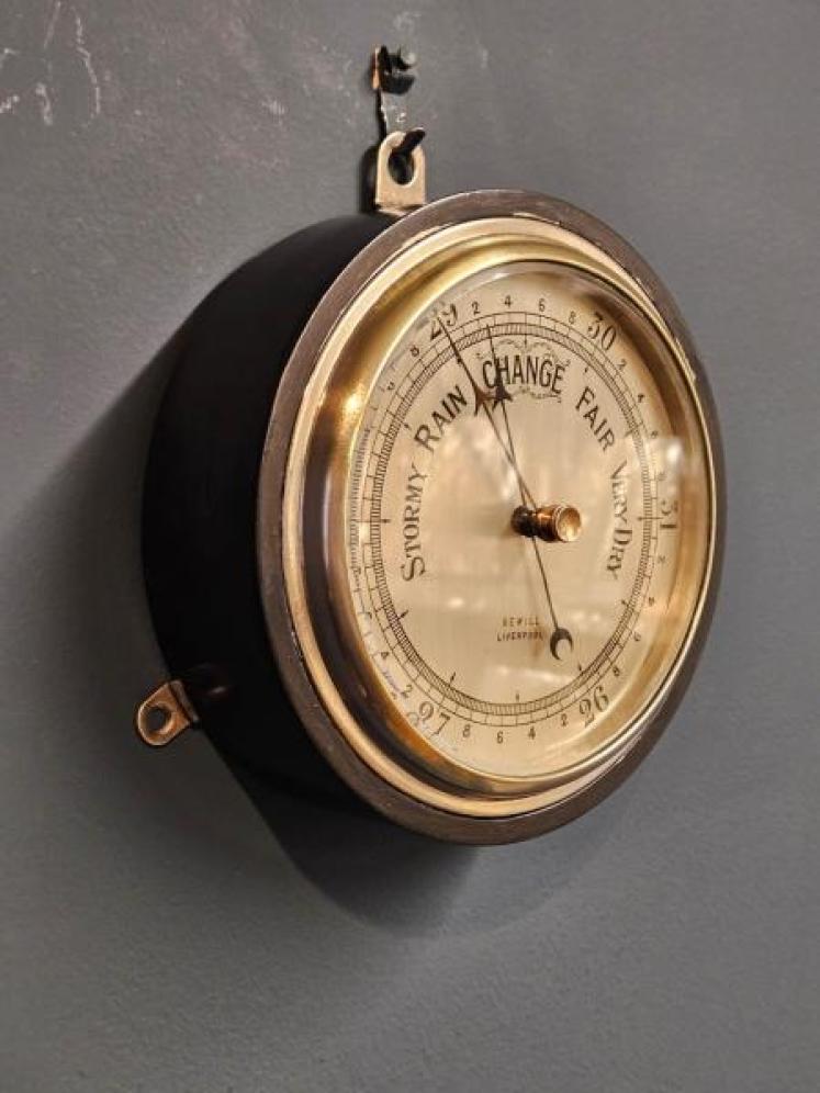 Victorian Steel Cased Fisherman's Marine Barometer - Image 7