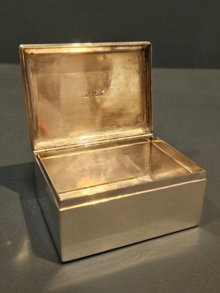 George III Country House Silver Table Box - Image 3
