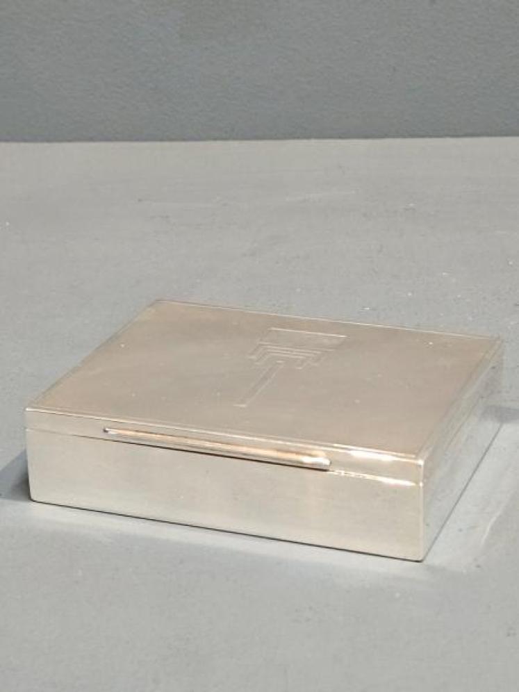 Silver Card Box with Rising Card Tray - Image 5