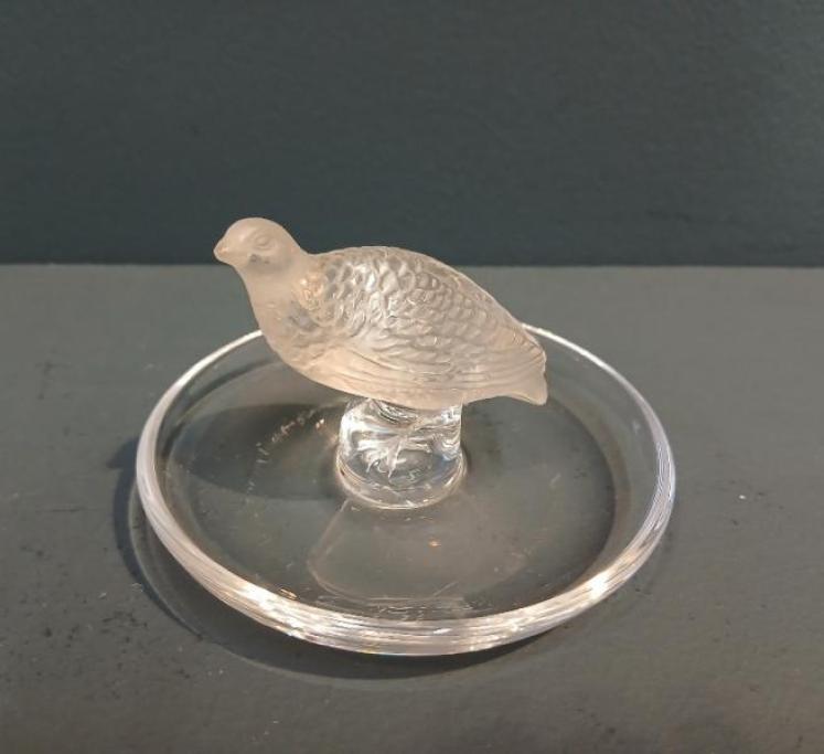 Lalique Opalescent Bird Ring Tray - Image 2