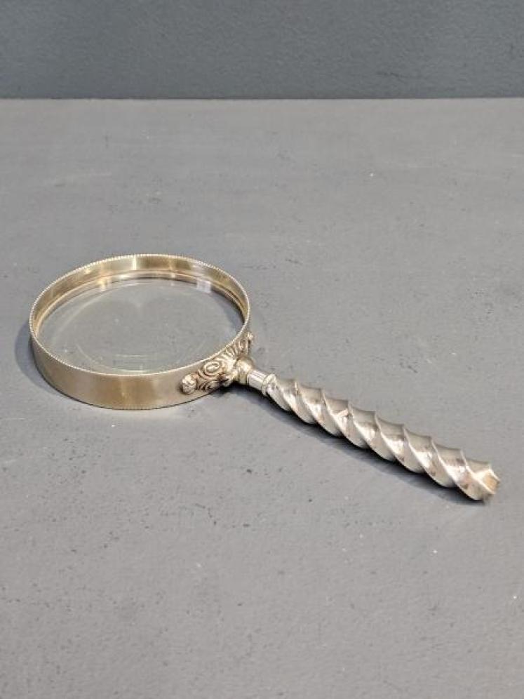 Victorian Silver Magnifying Glass  - Image 1