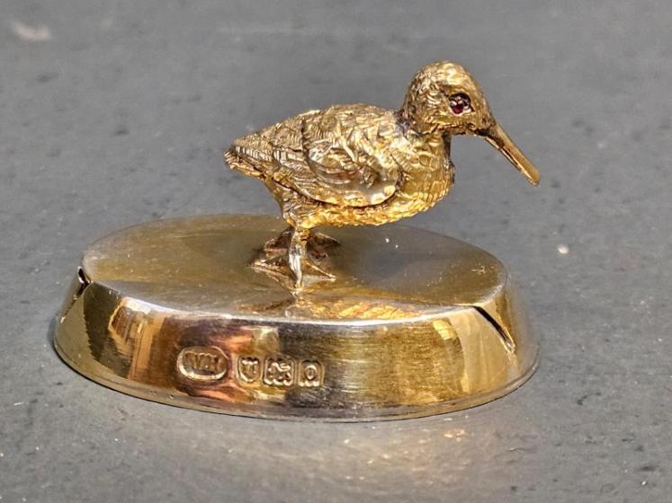 Edwardian Silver Gilt Menu Holders  - Image 2
