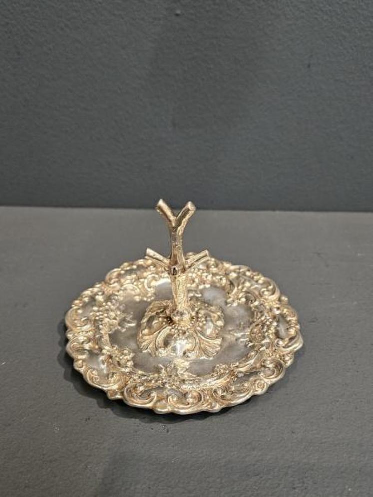 Edwardian Silver Ring Tree and Pin Tray - Image 1