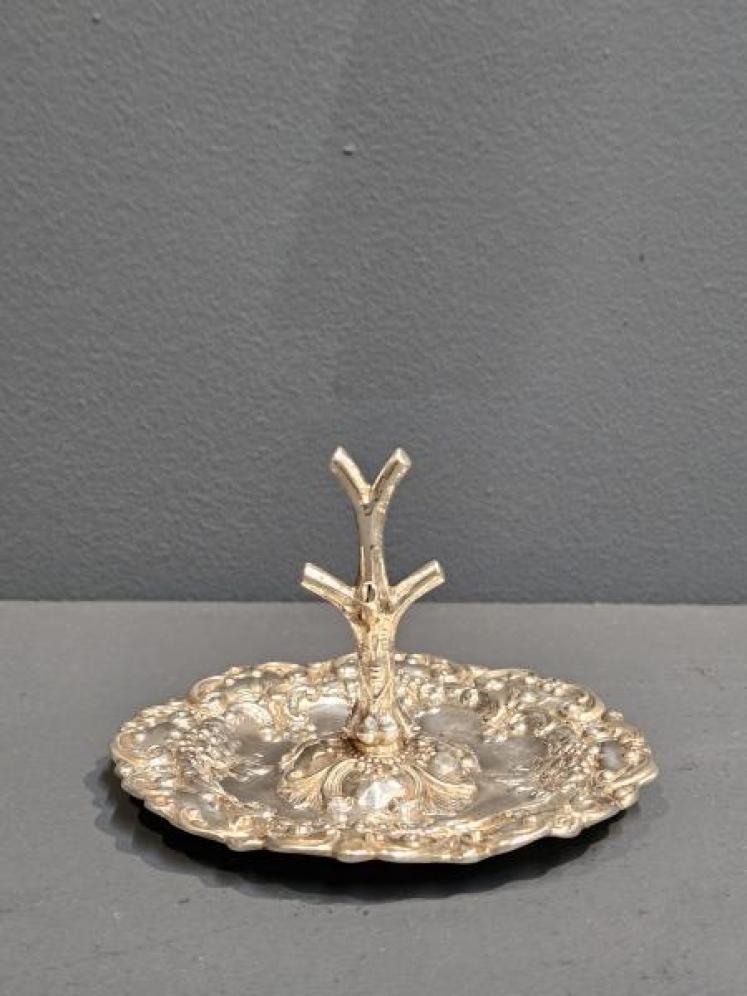 Edwardian Silver Ring Tree and Pin Tray - Image 2