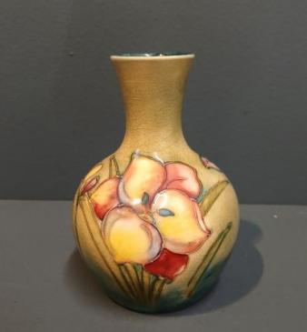 Moorcroft Freesia on Green Ground Vase