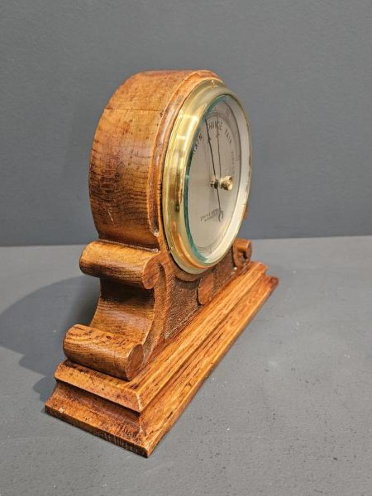 Victorian Oak Desktop Barometer by Lynch and Bateman - Image 3