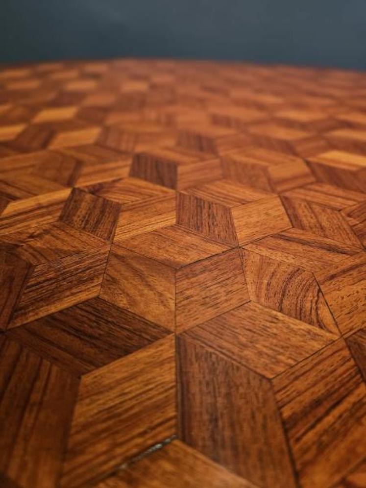 Superb Victorian Parquetry Walnut Snap Top Table - Image 4