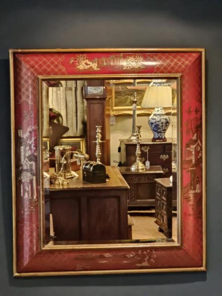 Edwardian Chinoiserie Framed Mirror  - Image 3