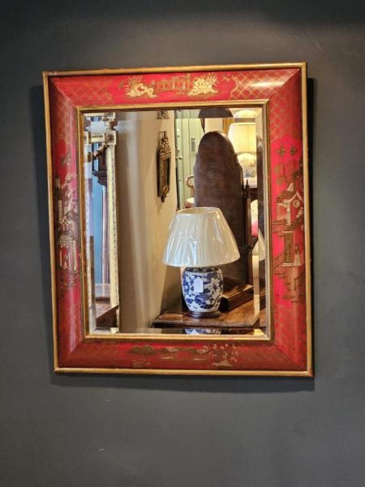 Edwardian Chinoiserie Framed Mirror  - Image 5