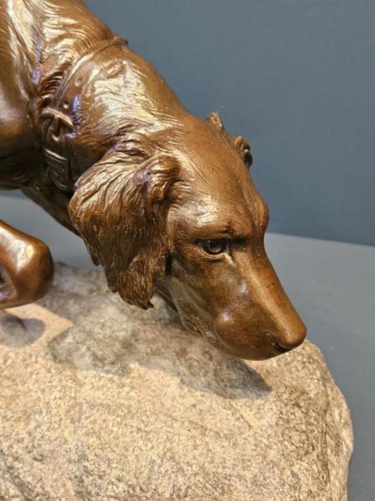 Bronze of a Pointer by Georges Gardet - Image 7