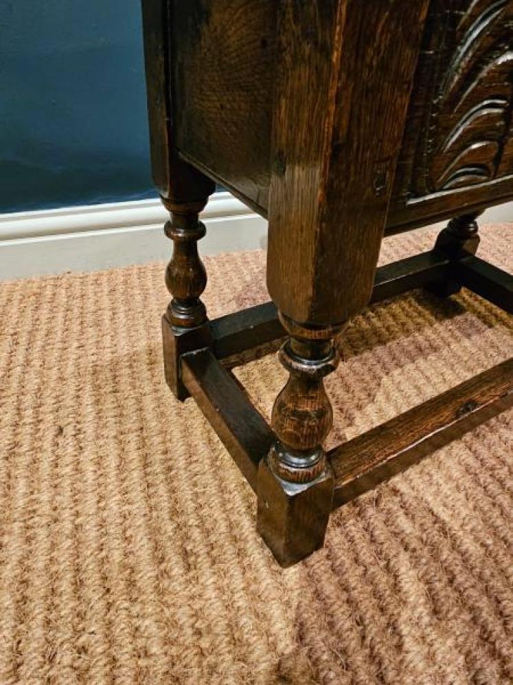 George III Oak Box Stool  - Image 5