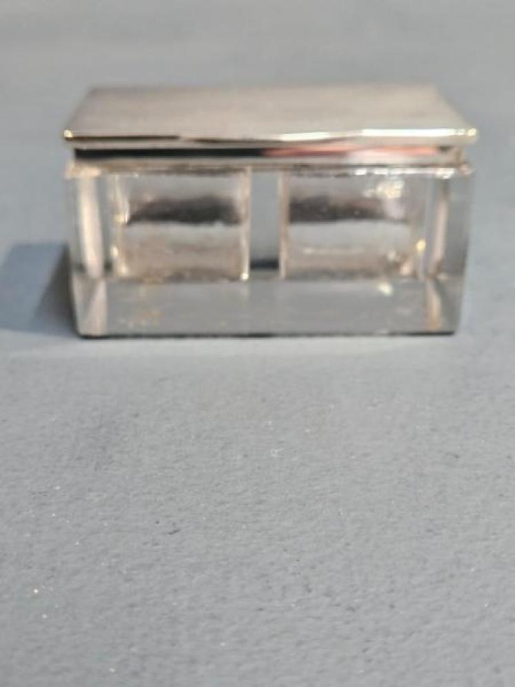 Silver and Crystal Stamp Box - Image 5