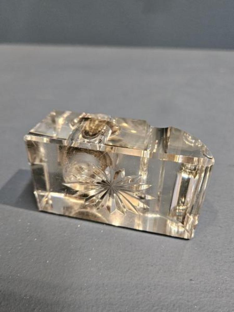 Victorian Silver and Crystal Pen and Ink Stand - Image 7