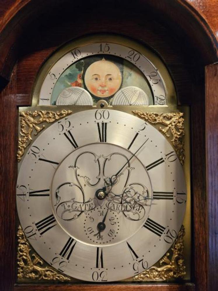 George III Oak Carlisle Longcase Clock  - Image 2