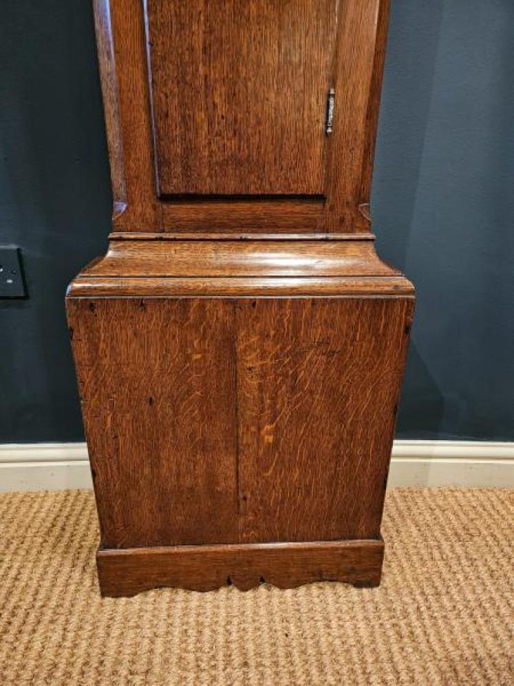 George III Oak Carlisle Longcase Clock  - Image 5