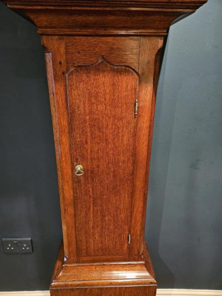 George III Oak Carlisle Longcase Clock  - Image 6
