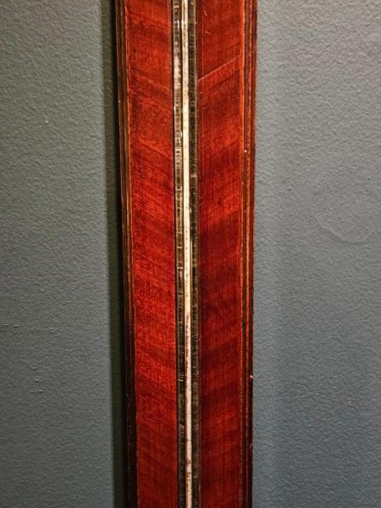 Georgian Mahogany Stick Barometer by H Andrews of Royston - Image 6