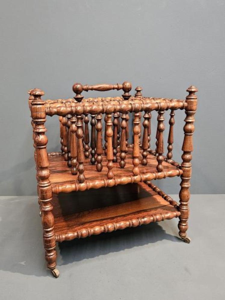William IV Rosewood Canterbury or Magazine Stand - Image 3