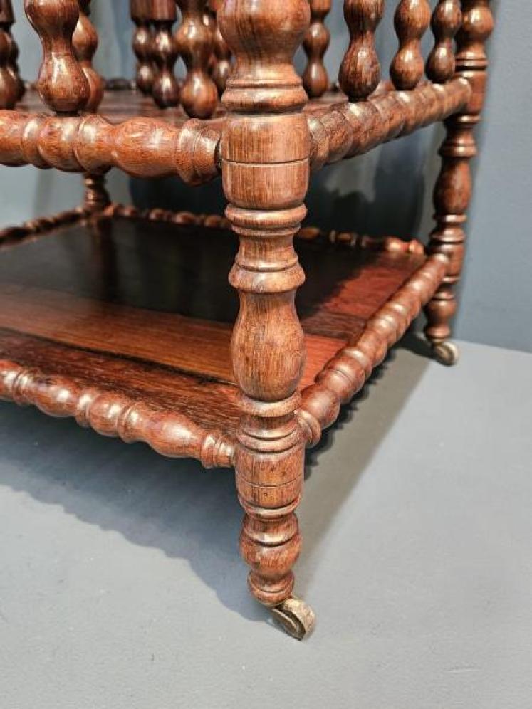 William IV Rosewood Canterbury or Magazine Stand - Image 5