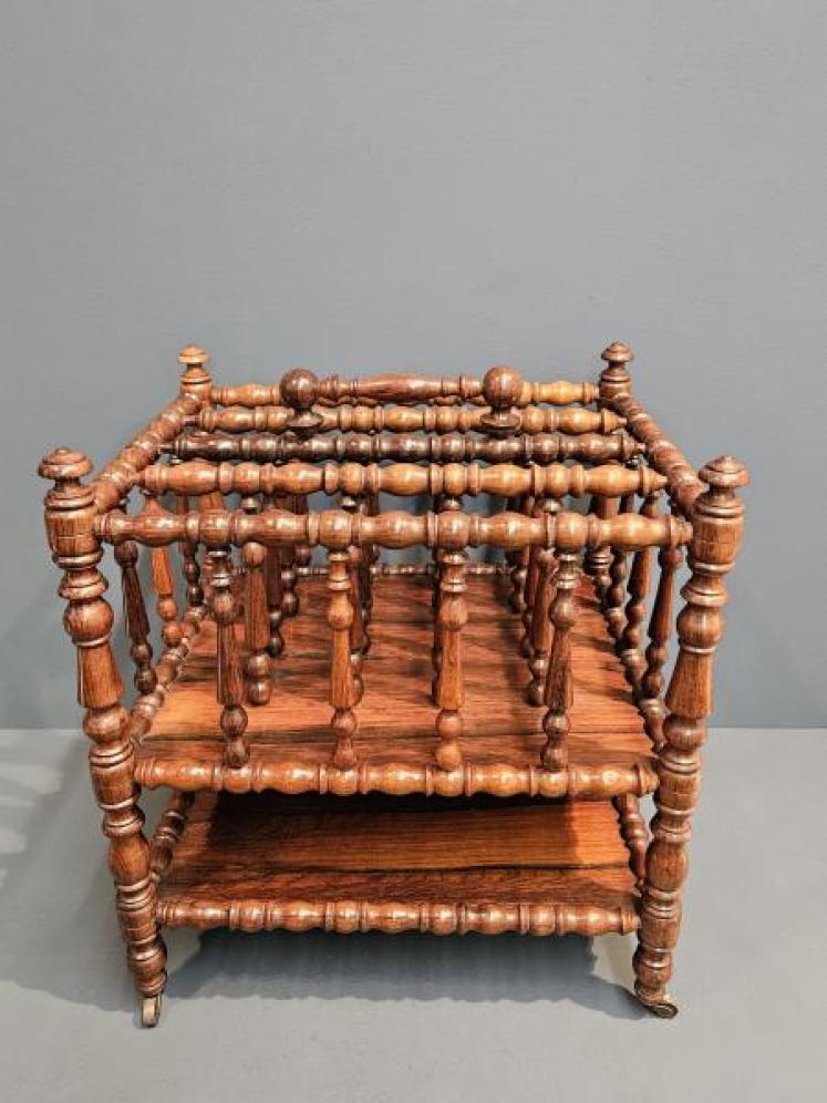 William IV Rosewood Canterbury or Magazine Stand - Image 6