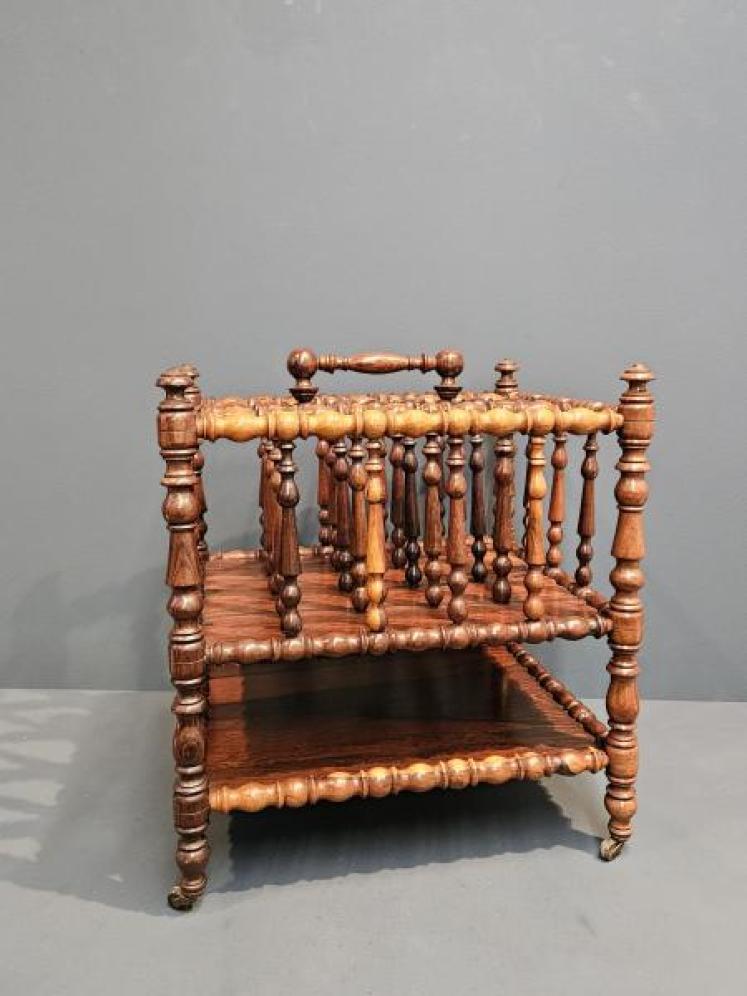 William IV Rosewood Canterbury or Magazine Stand - Image 7
