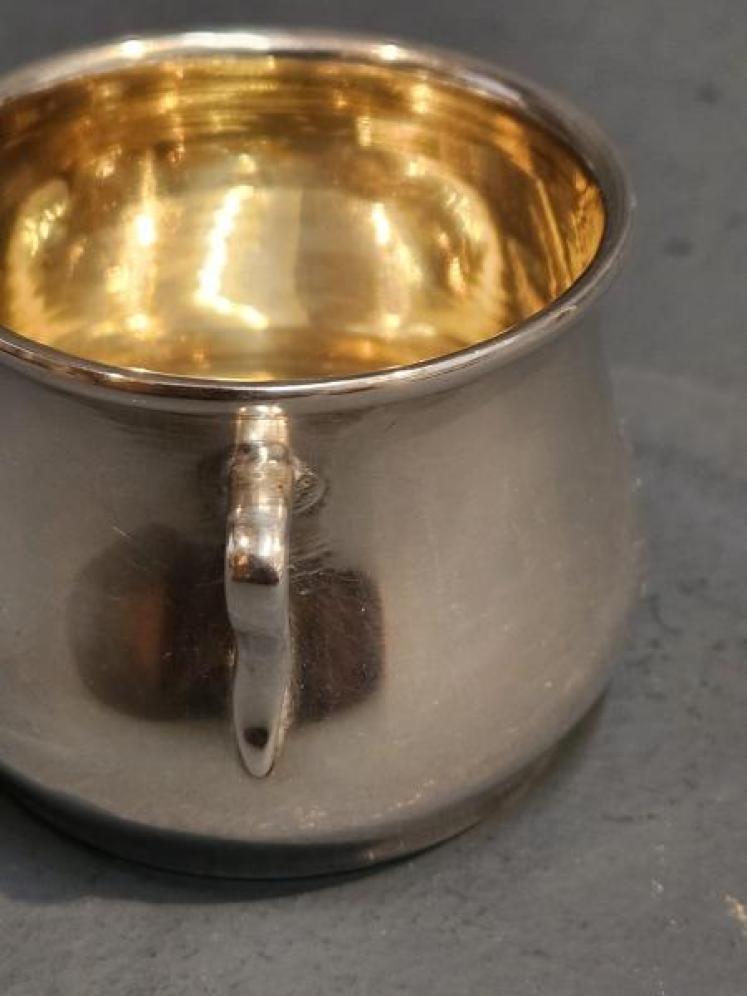 Pair of Edwardian Silver Cauldron Salts - Image 3