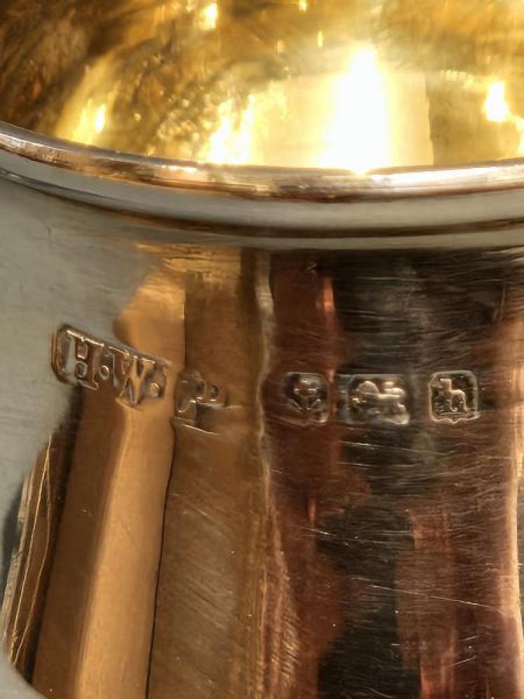 Pair of Edwardian Silver Cauldron Salts - Image 4