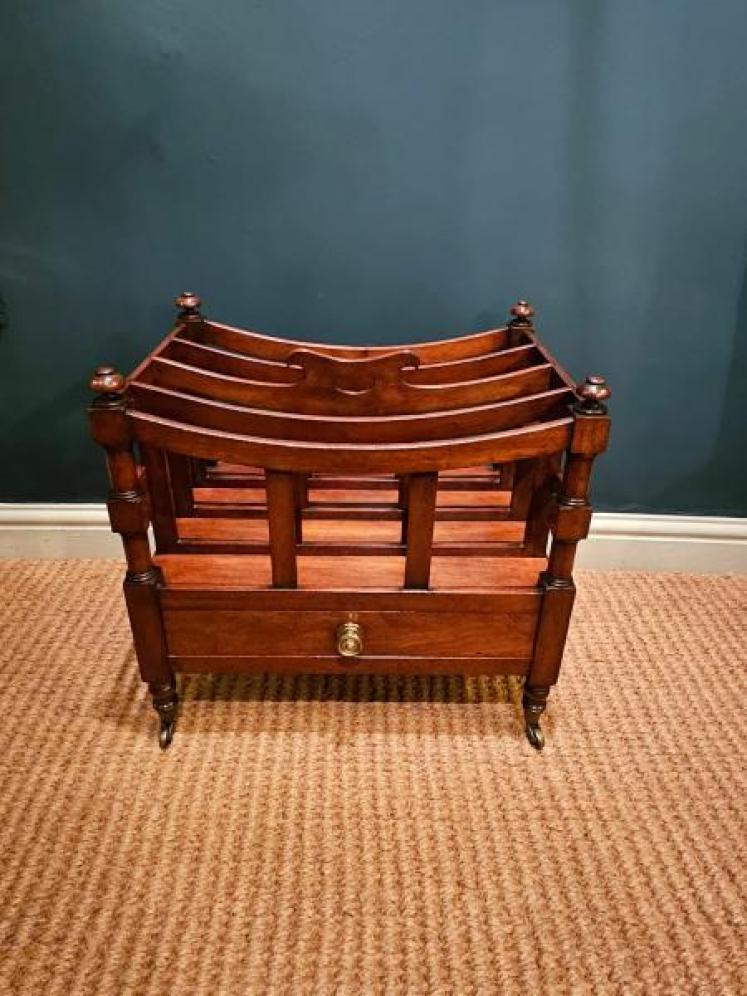 Early Victorian Mahogany Canterbury - Image 1