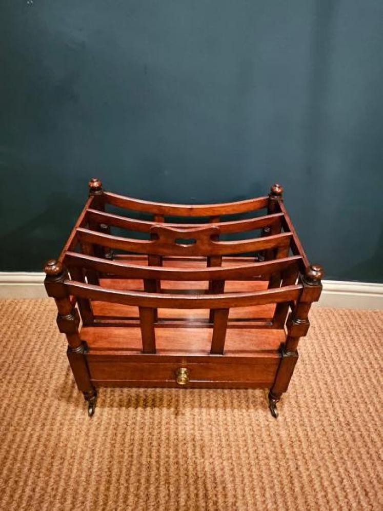 Early Victorian Mahogany Canterbury - Image 2