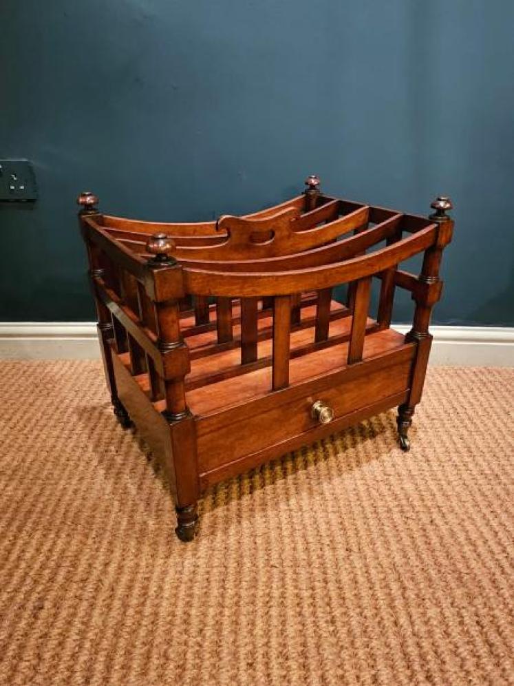 Early Victorian Mahogany Canterbury - Image 3