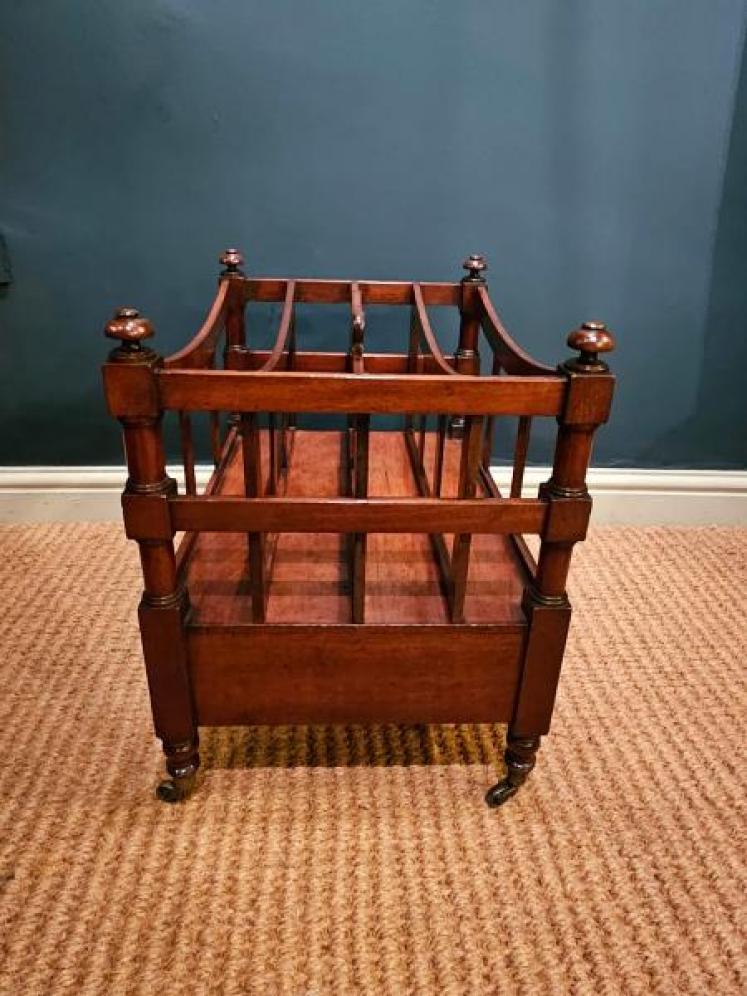 Early Victorian Mahogany Canterbury - Image 4