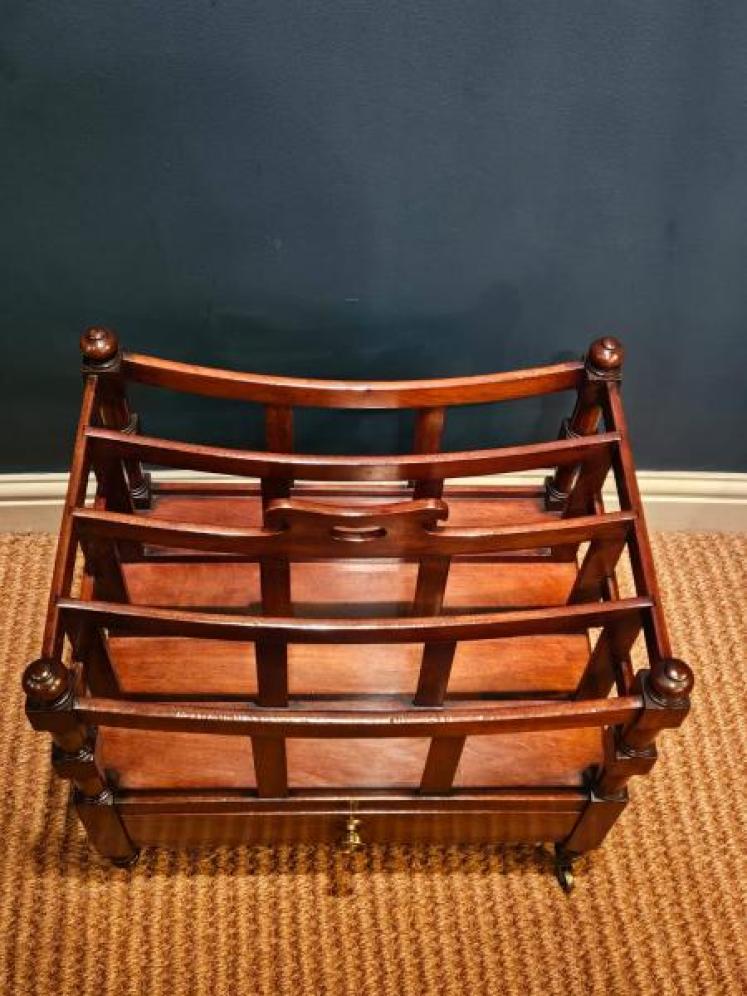 Early Victorian Mahogany Canterbury - Image 6