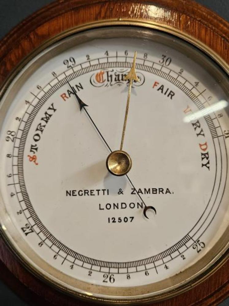 Negretti & Zambra Oak Cased Barometer - Image 2
