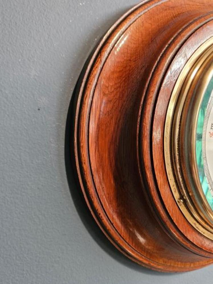 Negretti & Zambra Oak Cased Barometer - Image 3