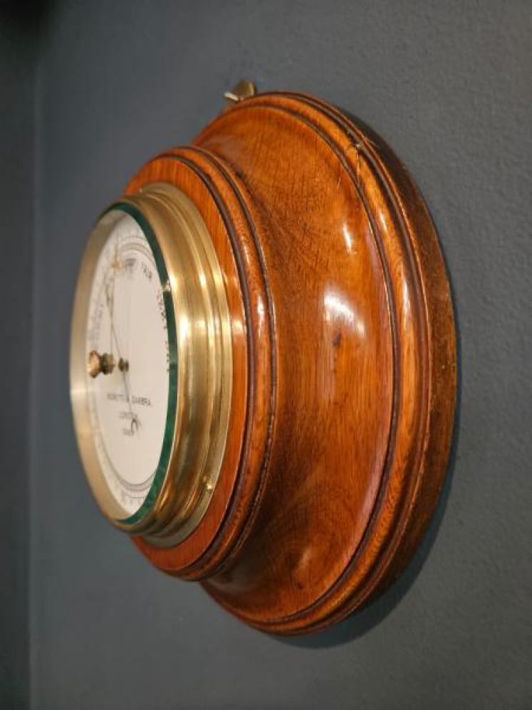 Negretti & Zambra Oak Cased Barometer - Image 4