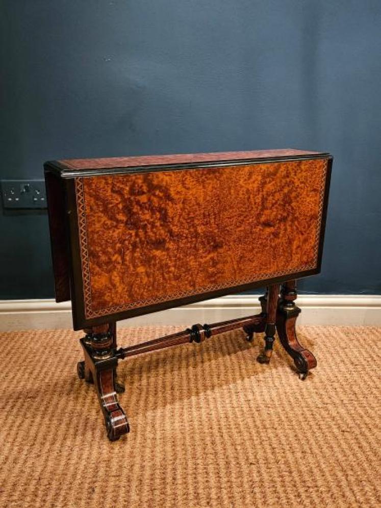 Victorian Amboyna Sutherland Table - Image 1