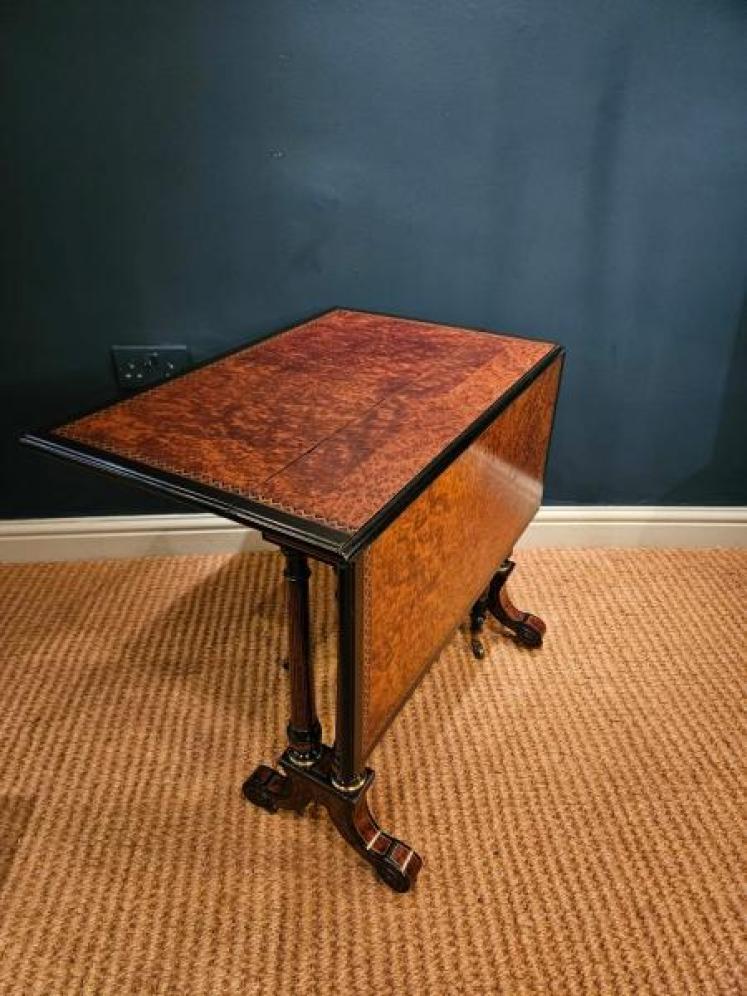 Victorian Amboyna Sutherland Table - Image 5
