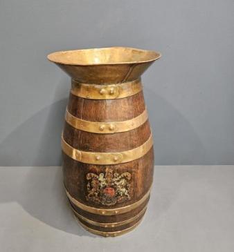 Victorian Brass Bound Spittoon