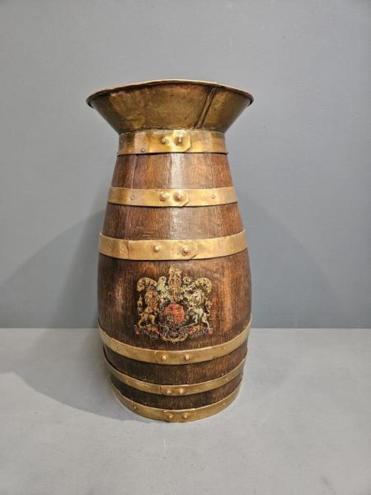 Victorian Brass Bound Spittoon - Image 2