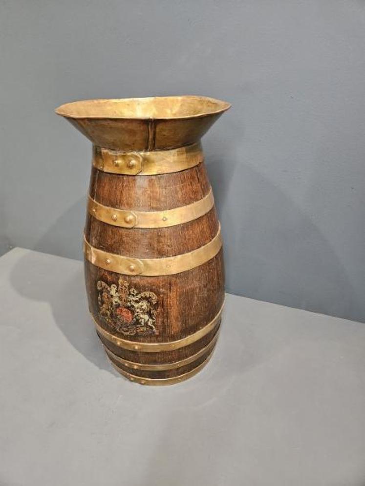 Victorian Brass Bound Spittoon - Image 5