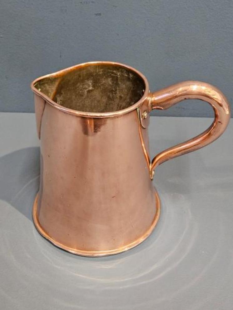 George III Copper Ale Jug - Image 1