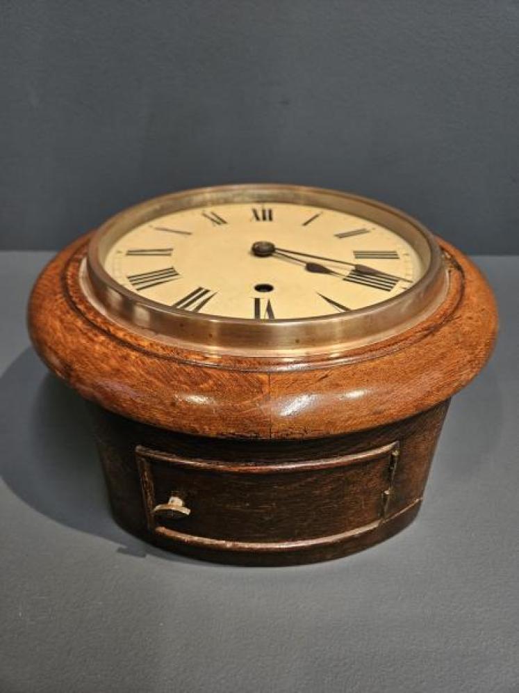 Victorian Oak 8" Dial Clock - Image 4