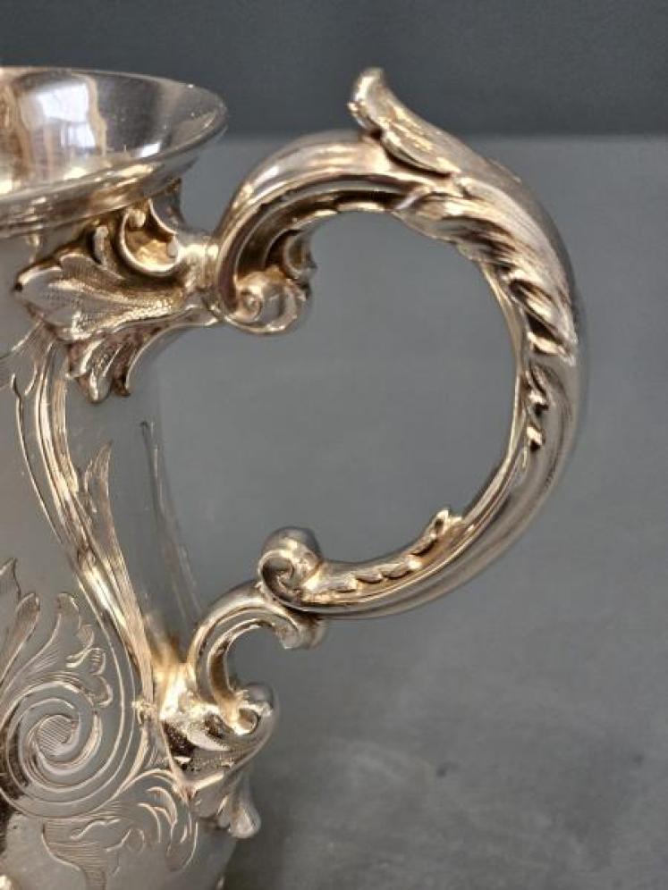 Fine Quality Early Victorian Silver Jug by Bernard - Image 6