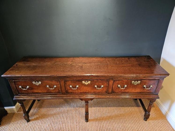 George III Oak Country House Dresser - Image 2